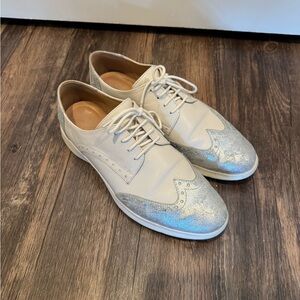 Women’s Silver and White Dress Shoes